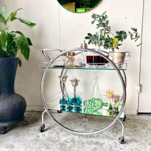 Vintage Bar Cart Drinks Trolley