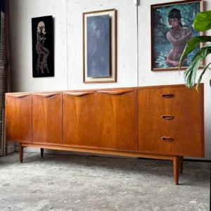 Mid century 1960’s Chiswell teak sideboard 4 Doors 3 Drawers